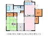 大久保貸家　北西棟 1LDKの間取り