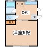 サンライズゴールド 1DKの間取り