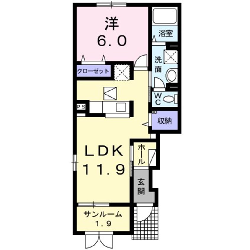 間取図 メープルコートＢ