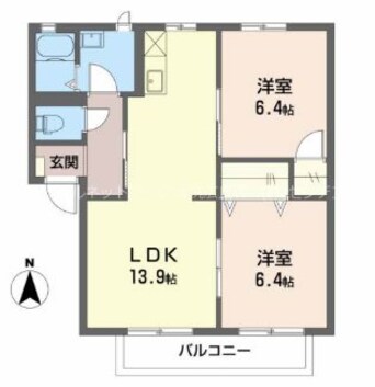 間取図 フレグランス上杉Ａ