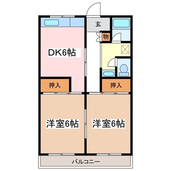 間取図 パピリオニュー元町