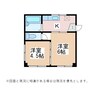 コーポノモトC棟 2Kの間取り