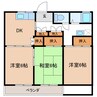 ビレッジ青島 3DKの間取り