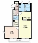 プレミールＨＡＲＡの間取図