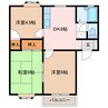 ベルディタカミヤC 3DKの間取り