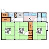 井口平家貸家 3Kの間取り