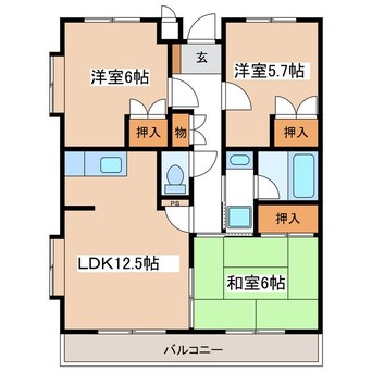 間取図 エスト白板