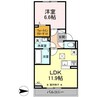 PRESTIGEA 1LDKの間取り