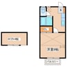 コーポ萩 1Kの間取り