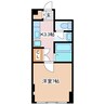 ハイツうつくし 1Kの間取り