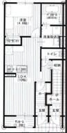グランメゾン山﨑II 1LDKの間取り