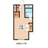 りば邸まつもと 1Rの間取り