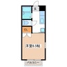 メゾン松本 1Kの間取り