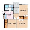 小原山本貸家 3DKの間取り