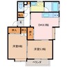 小林アパート 2DKの間取り
