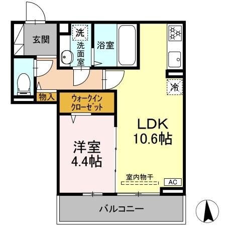 間取り図 CouR18高宮E