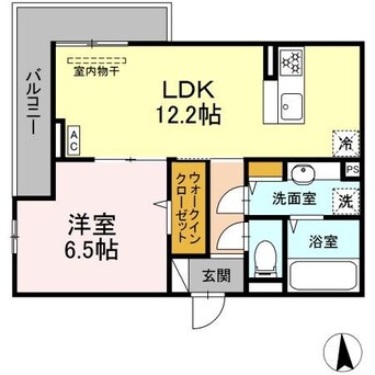 間取図 CouR18高宮W