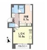 シャーメゾン　エルーラ 1LDKの間取り