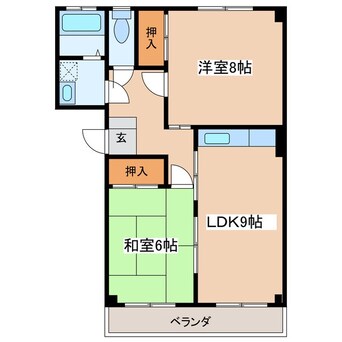 間取図 コーポかめや