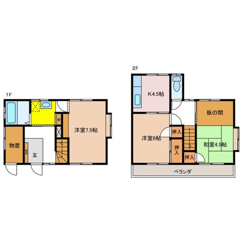 間取図 山口貸家