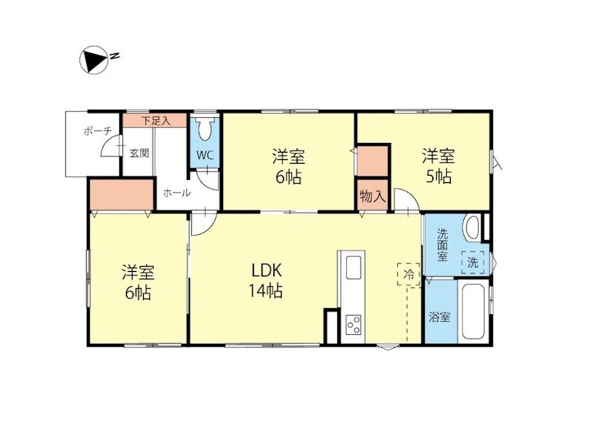 間取図 リバーサイド3