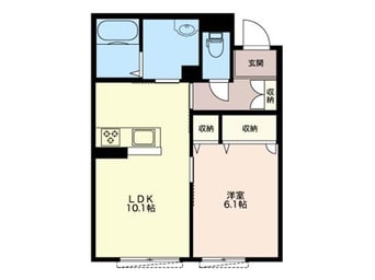 間取図 ルーシーエメラルド（安堀町）