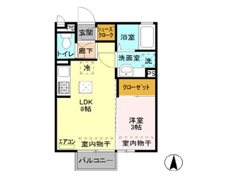 間取図 ピエス　ブランシュ（宮子町）