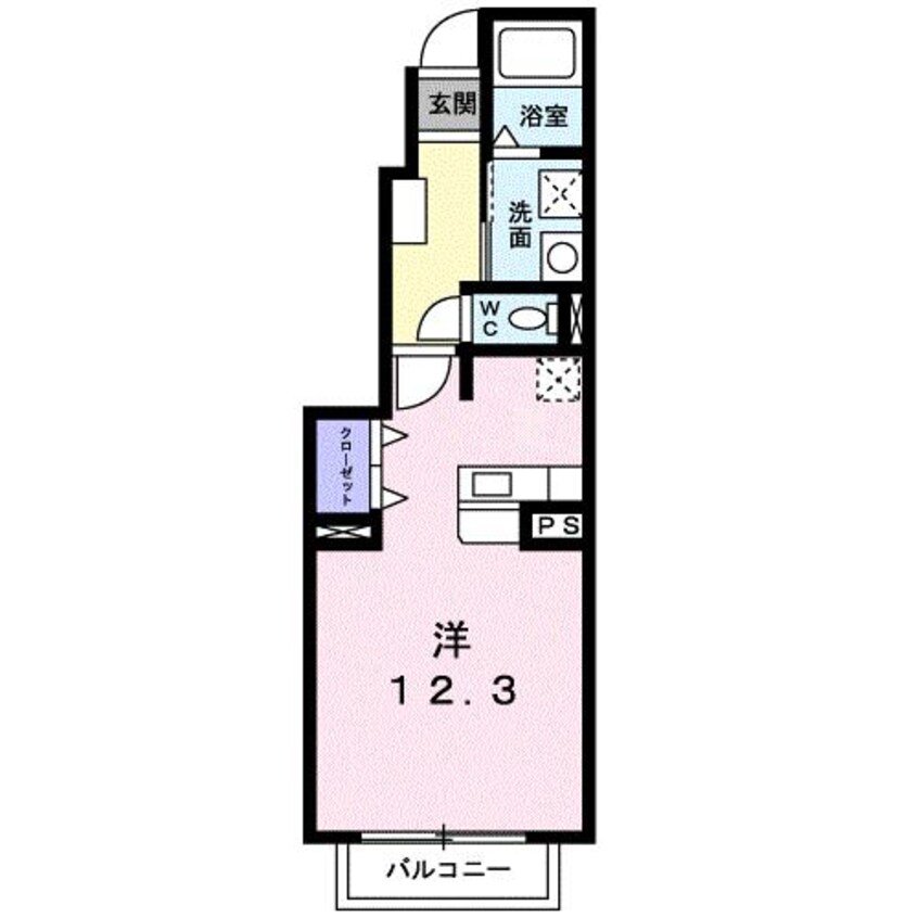 間取図 カルムメゾンＢ（境女塚）