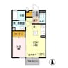 レグルス（堀口町） 1LDKの間取り