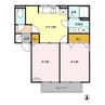 パミドールＢ（連取町） 2DKの間取り