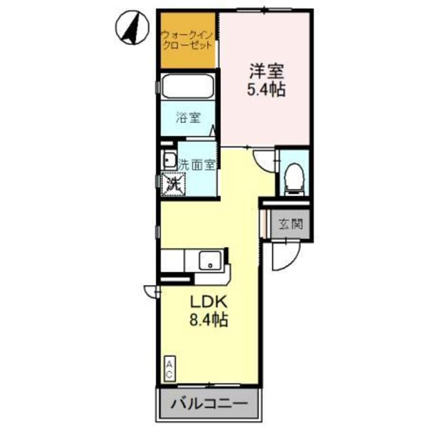 間取図 ヴィラ・ブルーノＦ（稲荷町）