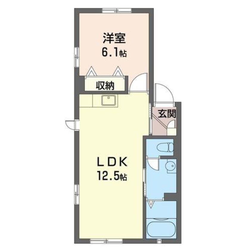 間取図 フォルトゥーナＡ（境東新井）