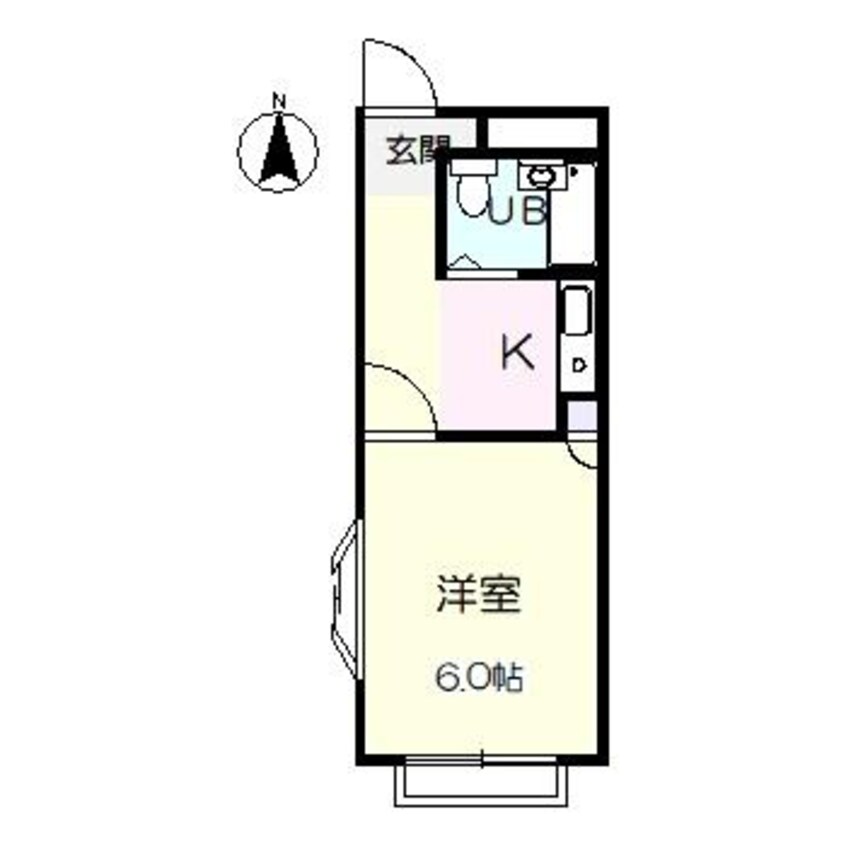 間取図 アリス伊勢崎第３（粕川町）