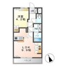 アザレア（豊城町） 1LDKの間取り