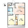 プランドール光円（美茂呂町） 2LDKの間取り