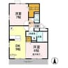フェアリーテイル（連取元町） 2DKの間取り