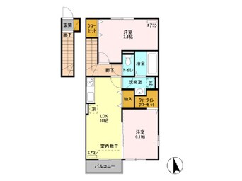 間取図 ミッドパレス市場町Ⅱ（市場町）