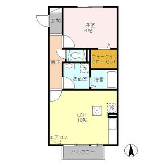 間取図 クローリス（赤堀鹿島町）