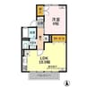 エピナールＡ（連取町） 1LDKの間取り