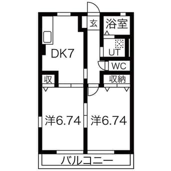 間取図 セ・レユニール（八斗島町）