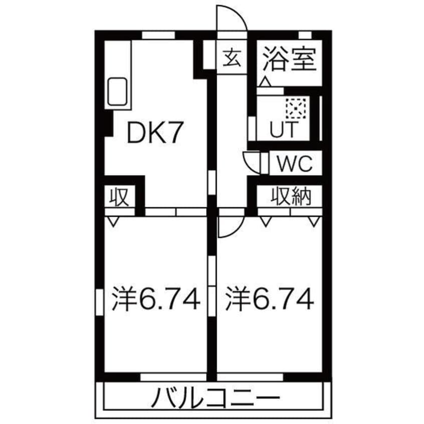 間取図 セ・レユニール（八斗島町）