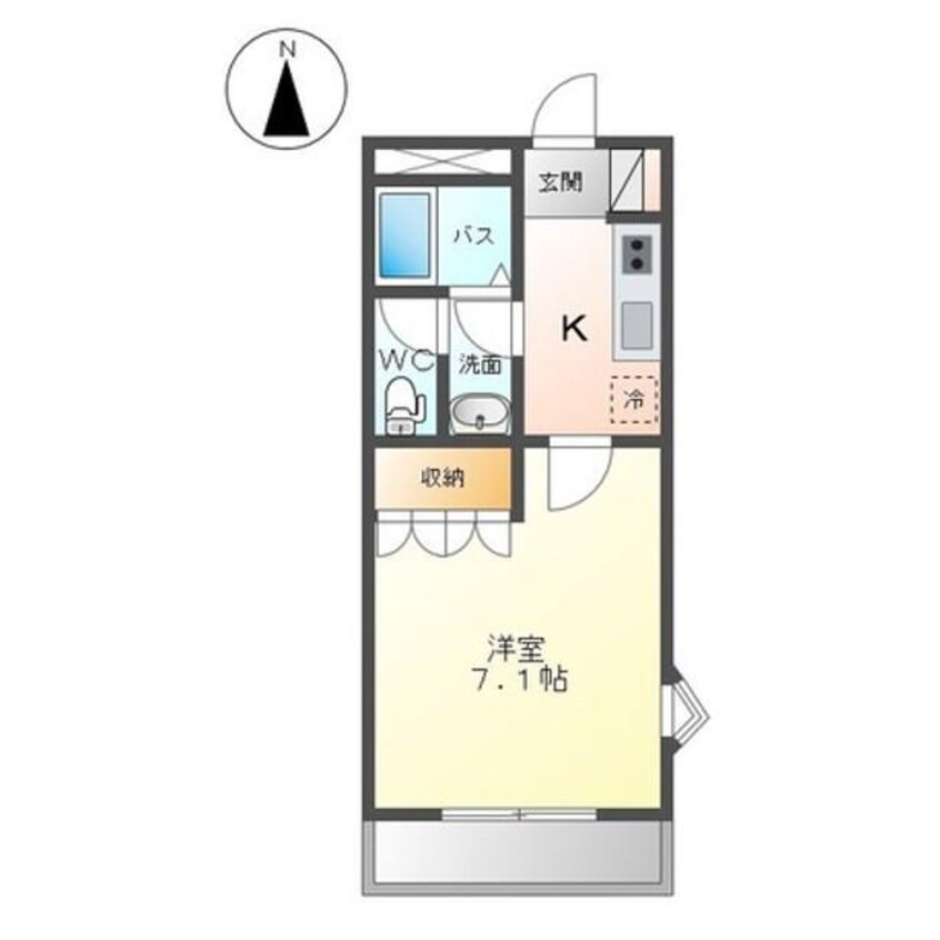 間取図 フォレスト粕川C（粕川町）