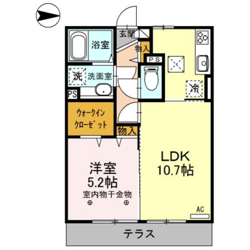 間取図 エメラルドグリーン（寿町）