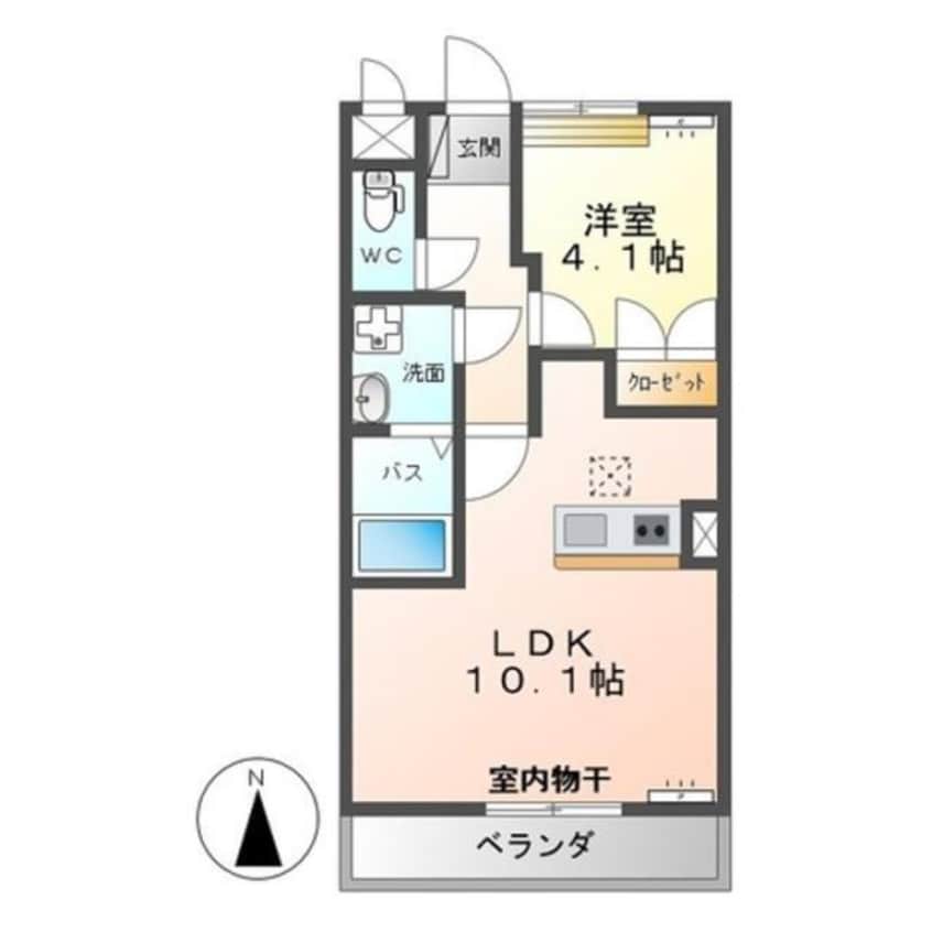 間取図 グランシャリオ（長沼町）