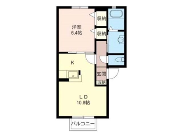間取り図 カーサ　エクセルＤ（田部井町）