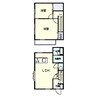 アクシス（三室町） 2LDKの間取り