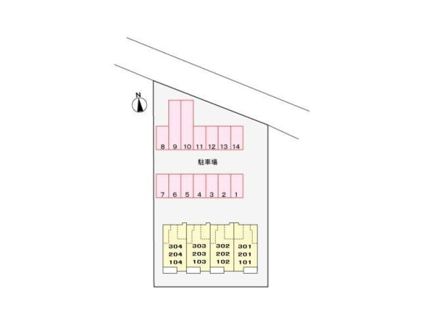 配置図 ハイエストモデッサ（今泉町）