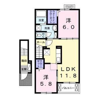 間取図 エアリーズ（境女塚）