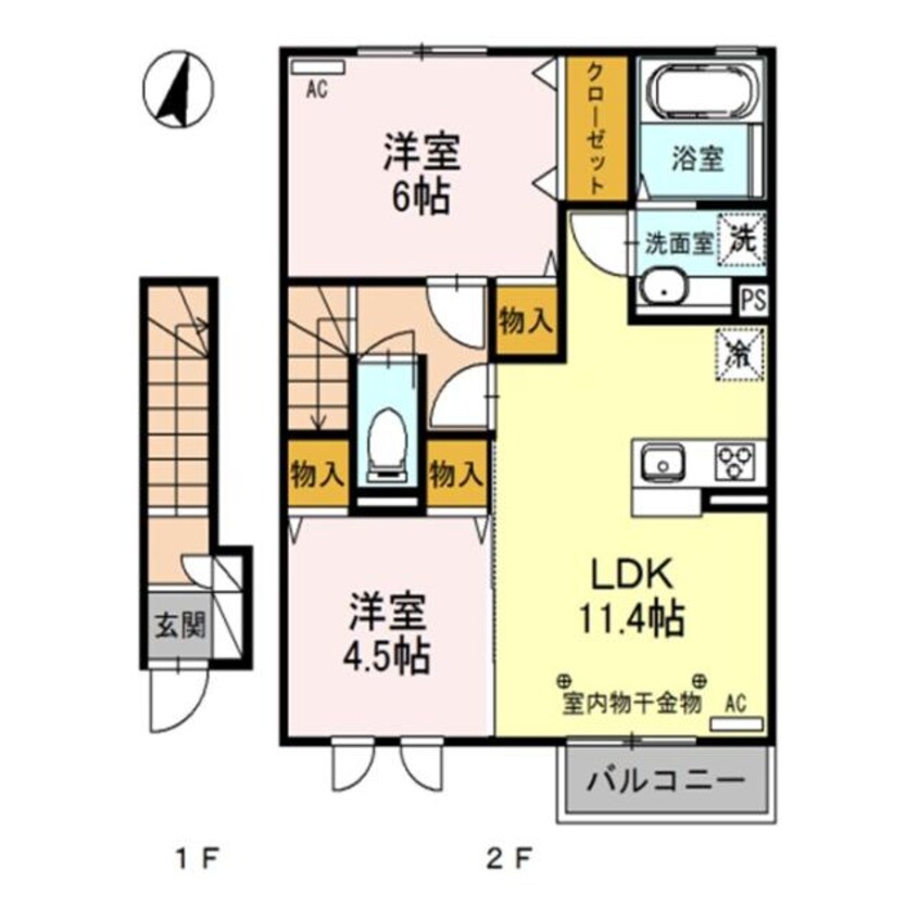 間取図 メゾンド・アイＡ（美茂呂町）