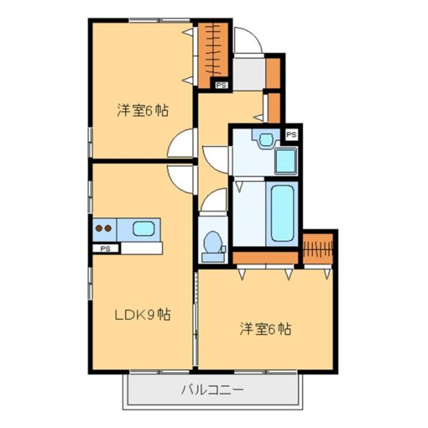 間取図 エクセラン（上諏訪町）